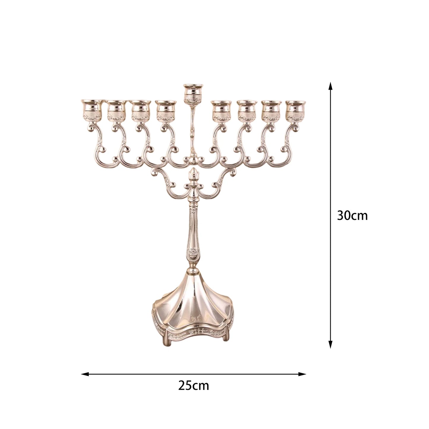 Hanukkah Star Menorah David Candelabra Candle Candlestick Holder Hand Paited Home Decoration Party Festival Candleholder Gifts