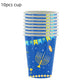 Jewish Hanukkah Birthday Party Decoration Cake Topper Balloon Candle Chanukah Party Supplies Tableware Banner Backdrop