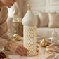 Home Ornament Iron Art Moroccan Night Light Hollow Battery Powered Ramadan LED Light Vintage Masjid Lantern Mosque