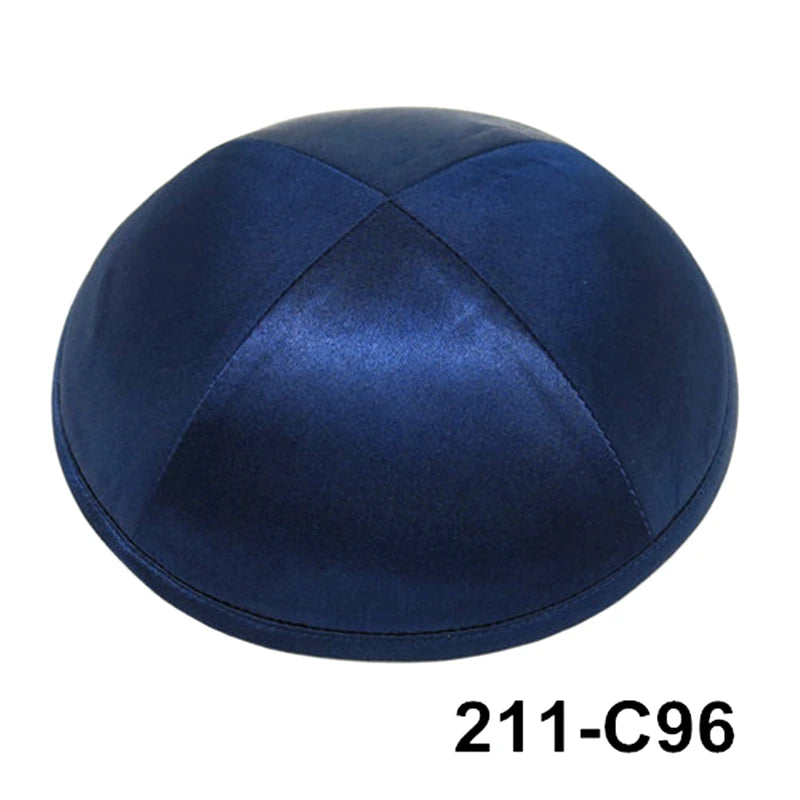 GIU 19cm Satin Jewish Hats Caps Skullies Beanies Kippot Yarmulke Kippah Dome Kipa For Wedding And Events