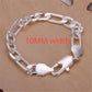Hot Sale 925 Sterling Silver Chain Solid Bracelet for Women Mens Charm Party Gift Wedding Fashion Jewelry