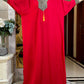 2025New Muslim Women Long Sleeve Autumn  Dress Cotton With Big Scarf Boubou Maxi Islam Women Dress African Abaya