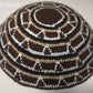HIGH QUALITY HANDMADE KNITTED YARMULKE KIPPAH WHITE TOP PRICE PER PIECE