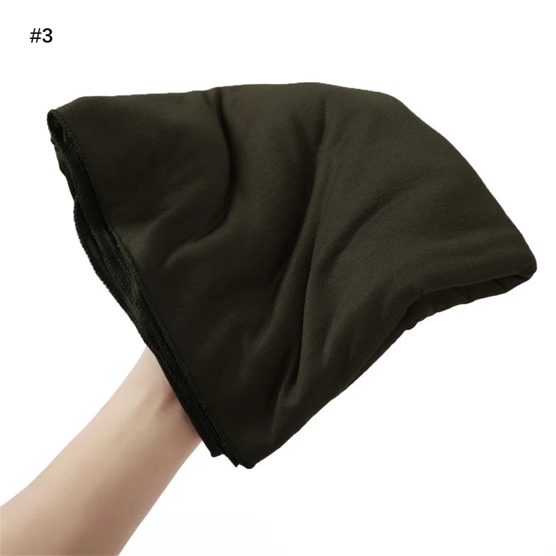 80*180cm Modal Rayon Cotton Muslim Jersey Hijab Women Solid Color Scarf Ramadan Long Shawl Plain Soft Turban Wraps Headband