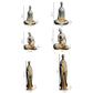 Mini Buddhist Monks Figurines Garden Buddha Zen Statue Tibetan Buddha Figurines Garden Ornament Meditating Buddha Sculpture