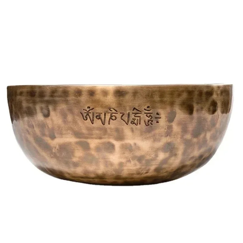 Tibetan Singing Bowl Big Nepal Handmade Sound Healing Instrument Full Moon Singing Bowl Yoga Meditation Massage Accessories