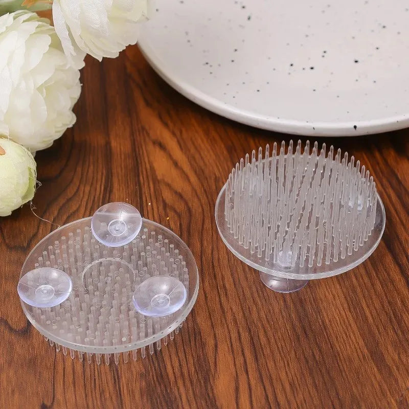 Round Ikebana Stem Holder Clear Flower Suction Cup Holder Flower Arranging Fixed Base Pot Vase Floral Rubber Bracket Home Decor