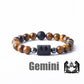 Zodiac Sign Bracelet Homme 12 Constellation Bangles Men Gemini Virgo Leo Libra Bracelet Women Friendship Gift Bracelet on Hand