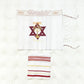 Menorah Tallit Jewish Talit Scarf Religious Jerusalem David Star Hanukkah Shawl 50x180cm