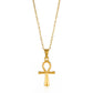 Stainless Steel Jesus Cross Necklace For Women Men Gold Color Caravaca Angels Crucifix Charm Choker Rapper Jewelry Hip Hop Gift