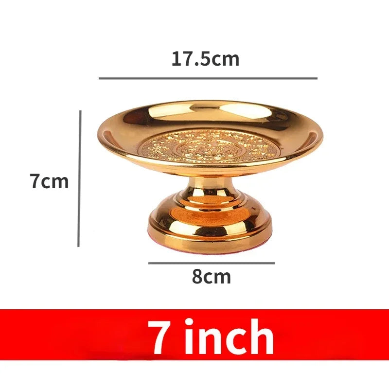 Fruitplate Offering Alloy fruit plate offering Buddha Lotus fruit plate Guanyin tribute Buddhist article