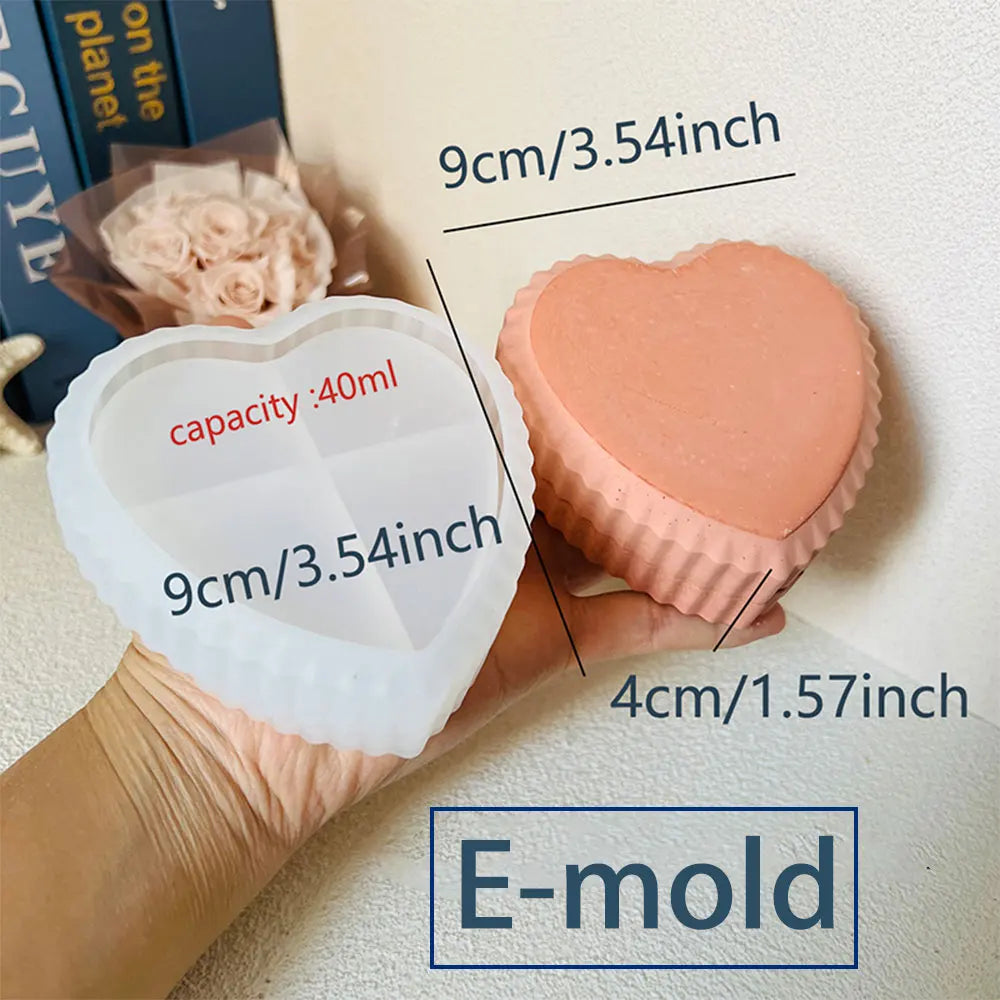 2pcs/Set Square Splicing Storage Box Mold Round Constellation Candle Vessel Candle Holder Concrete Mold DIY Home Decoration