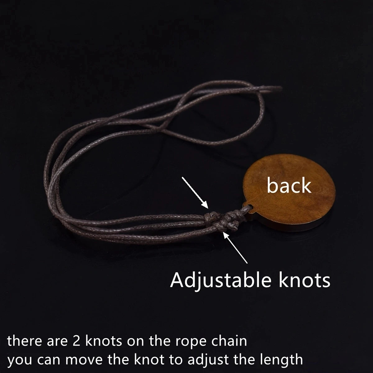 7Chakra Symbol Necklace Yoga Meditation Glass Dome Vintage Wooden Pendant Rope Chains Necklace Women Men Indian Buddhism Jewelry
