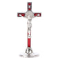 1PC Antique Carved Incense Burner Cross Decoration Church Chapel Ornaments Prayer Religious Home Worship Supplies red or white