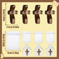 20-100Pcs Wooden Cross Fidget with Organza Bags Prayer Cross for Hand Handmade Pocket Wood Crosses Christian Encouragement Gift