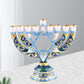 Hanukkah Star Menorah David Candelabra Candle Candlestick Holder Hand Paited Home Decoration Party Festival Candleholder Gifts
