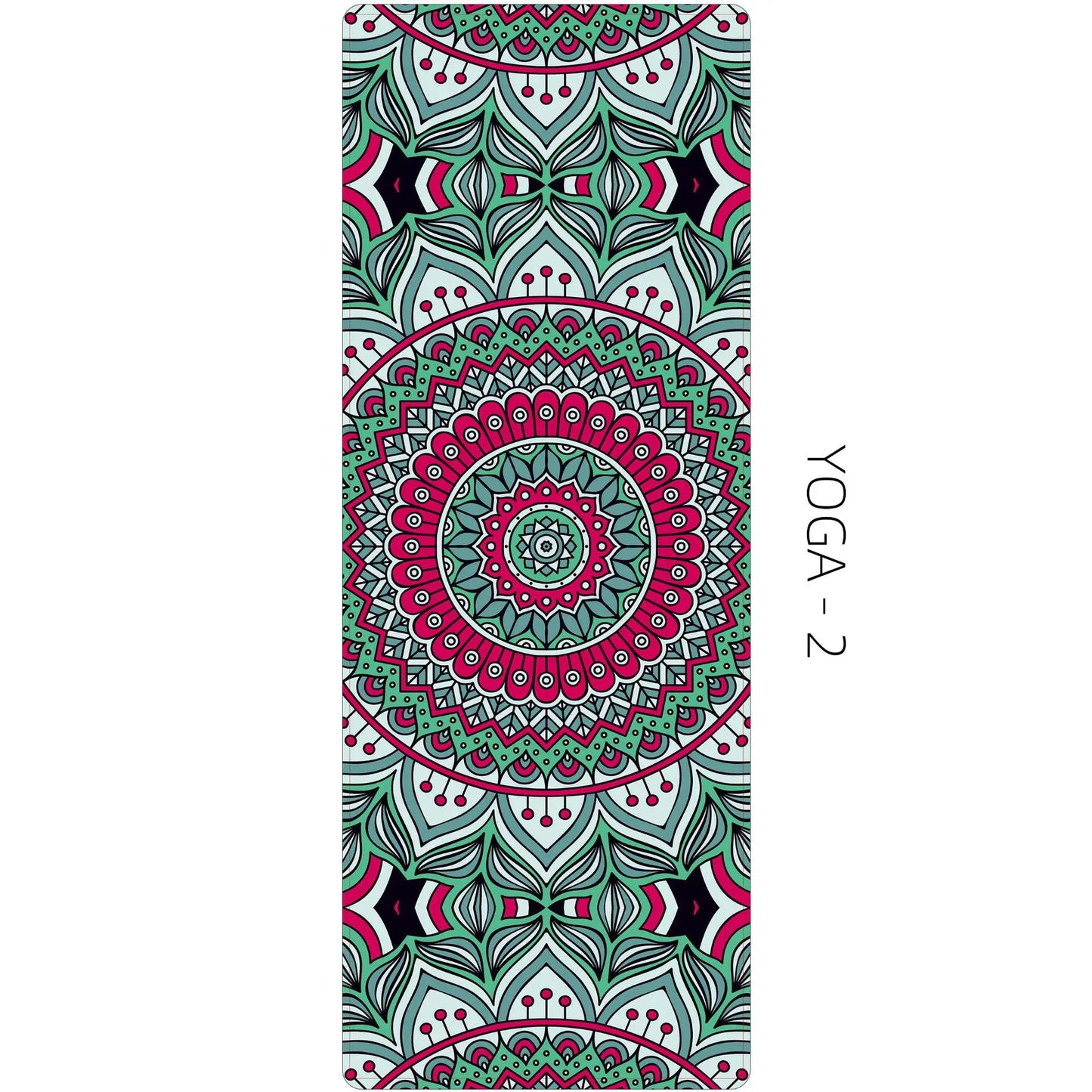 Zen Rhyme 1mm Natural Rubber Suede Yoga Mat Foldable Portable Anti-Slip Drape Gym Meditation Fitness Workout Gymnastics