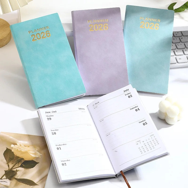 2026 Daily Planner,365 Days Time Management Notebook A6 Size Pocket Daily Organizer for Goal Tracking&Productivity student offic