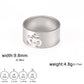 LIKGREAT Buddhism Indian Yoga Om Symbol Rings for Women Stainless Steel Supernatural Religious Talisman Amulet Jewelry Gifts New