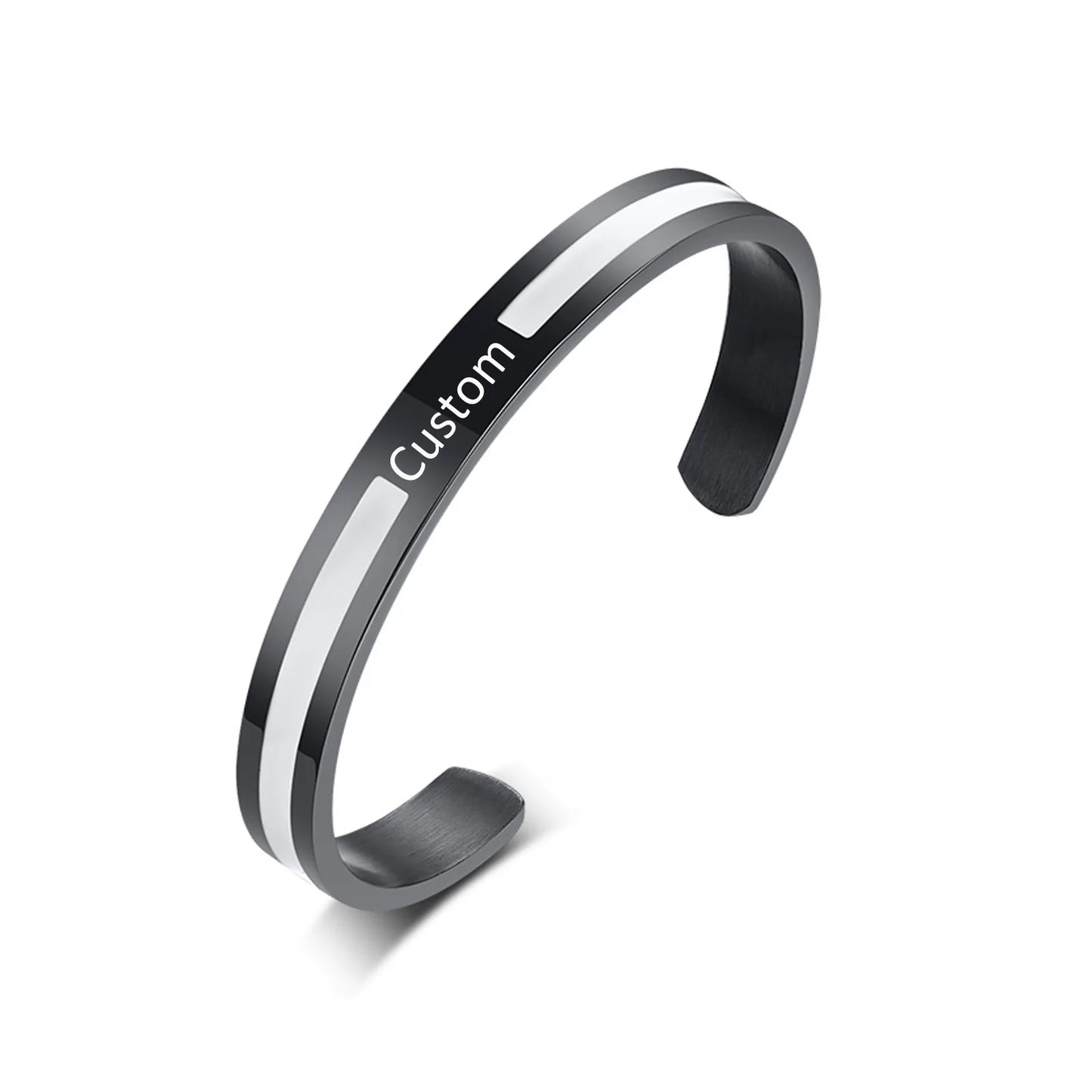 Men Bangle, Enemal Bangle Mens, Viking Logo Cuff Bracelet For Gentleman ,Stainless Steel Minimalist Bracelets