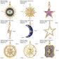 Bohemian Star Sun Moon Charms for Jewelry Making Cute Enamel Planet Gold Color Diy Earrings Necklace Bracelet High Quality