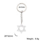 Lucktune Star Of David Hanukkah Menorah Keychain Stainless Steel Hexagram Candlestic Jewish Keyring Women Amulets Jewelry Gifts