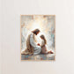 Modern Christian Believer Poster Jesus Praying Shepherd Bible Verse Easter Canvas Painting Wall Art for Kids Room Home Decor