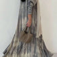 Middle Eastern Women Loose Tie Dye Abaya Muslim Full Sleeve Open Front Abayas Casual Turkey Kaftan Arabian Maxi Dresses Jilbabs