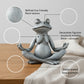 VILEAD Original Design Meditating Frog Sage Resin Zen Artistic Figurine Decorative Garden Statue Home Office Desk Decor