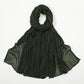 New Crinkle Rayon Hijab For Women Muslim Scarf Long Shawls Solid Islamic Turban Headband Heascarf Wraps Ramandan Headband