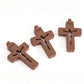 10pcs Mini Wooden Crosses Pendants INRI Jesus Crucifix Prayer Cross Christian Easter Decor Baptism Gift DIY Jewelry Keychain