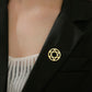 Dawapara Hebrew Letter Chai Brooch Star of David Menorah Jewish Symbol Lapel Pins Hanukkah Gift Stainless Steel Jewelry
