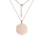 Flower of Life Sacred Geometry Necklace Stainless Steel Mandala Neck Chain Women Men Vintage Universal Spiritual Jewelry