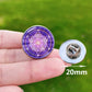 Metatron Cube Stainless Steel Pin Badge Sri Yantra Sacred Geometry Glass Brooch for Men Women Bag Decoration