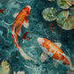 Asian Japanese Zen Tranquility Natural Aesthetics Koi Carp Art Poster Canvas Printing Living Room Bedroom Home Wall Decoration