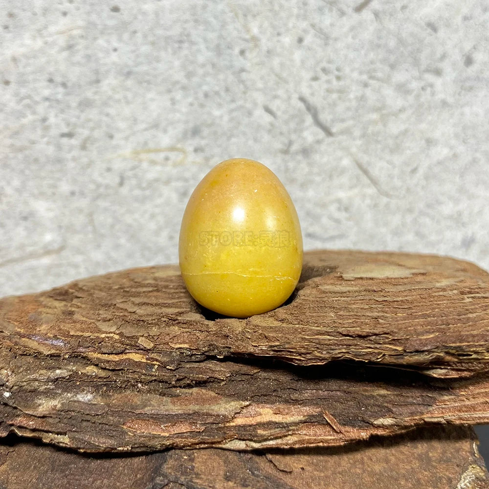 EG1-7 Mini Natural Stone Egg, Small Polished Egg Shaped Stone for Meditation Stress Relief Fidget Palm Desk Decor Gift