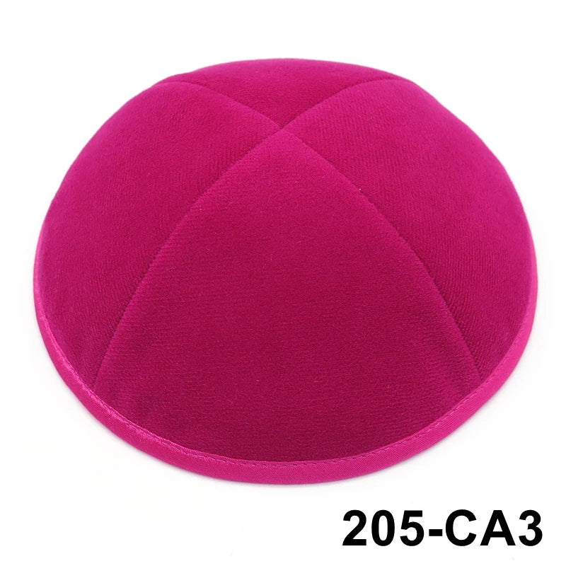 GIU 19cm Jewish Velvet Kippah Kippot Kipa Caps Skullies Beanies Yarmulke Kipot Dome For Wedding And Events