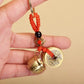 Chinese Feng Shui Gourd Keychain With Five Emperors Money Lucky Pendant Creative Wealth Key Ring Home Office Women Men Bag Charm