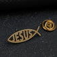 Men's Silver Jesus Fish Brooch, Christian Ichthys Lapel Pin, Religious Faith Suit Accessory, Unique Gift for Believers