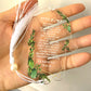 Pom Green10pcs Prayer Hebrew Transparent Souvenir Pendant with Tassel & String Hamsa Custom Bar Mitzvah Gift Thanksgiving