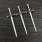 10pcs/lot Antique Silver Plated Sword Blade Charms Pedants DIY Jewelry Making Accessories for Necklace Craft Findings