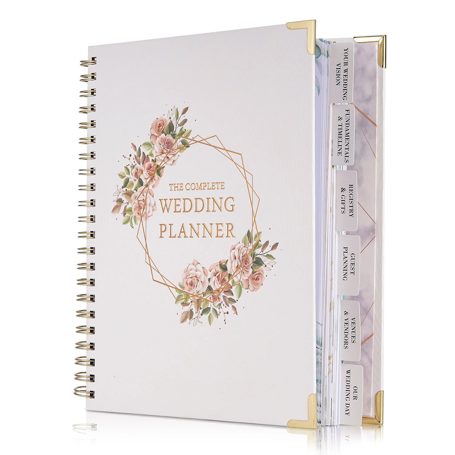 Your Perfect Day Wedding Planner Book And Organizer Hardcover Journal Bridal Planning Binder With Countdown Calendar Bride Gifts