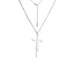 Unift Christian Faith Heart Necklace for Women Stainless Steel Vintage Religious God Bless Prayer Wedding Jewelry Gift Wholesale