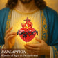 Sacred Heart of Jesus Building Block Set Home Decor Sacred Heart Prayer Room, Christian，Religious Room Decoration Gift for Adult