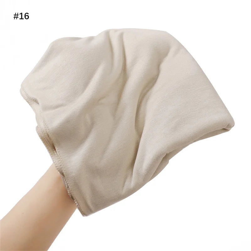 80*180cm Modal Rayon Cotton Muslim Jersey Hijab Women Solid Color Scarf Ramadan Long Shawl Plain Soft Turban Wraps Headband