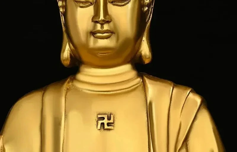 Feng Shui Copper Shakyamuni Buddha Ornaments Sitting Lotus Flower Home Hall for The Statues