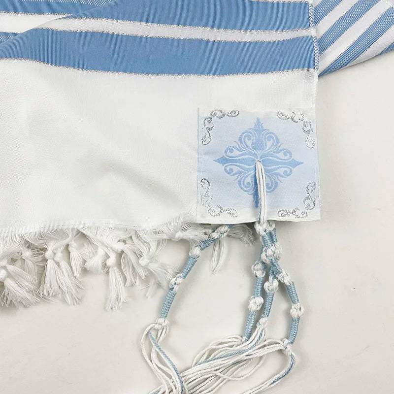 Judaica Israel Jewish Talit Black Polyester Large Size Gadol Prayer Shawl Tallit With Bag 140x190cm