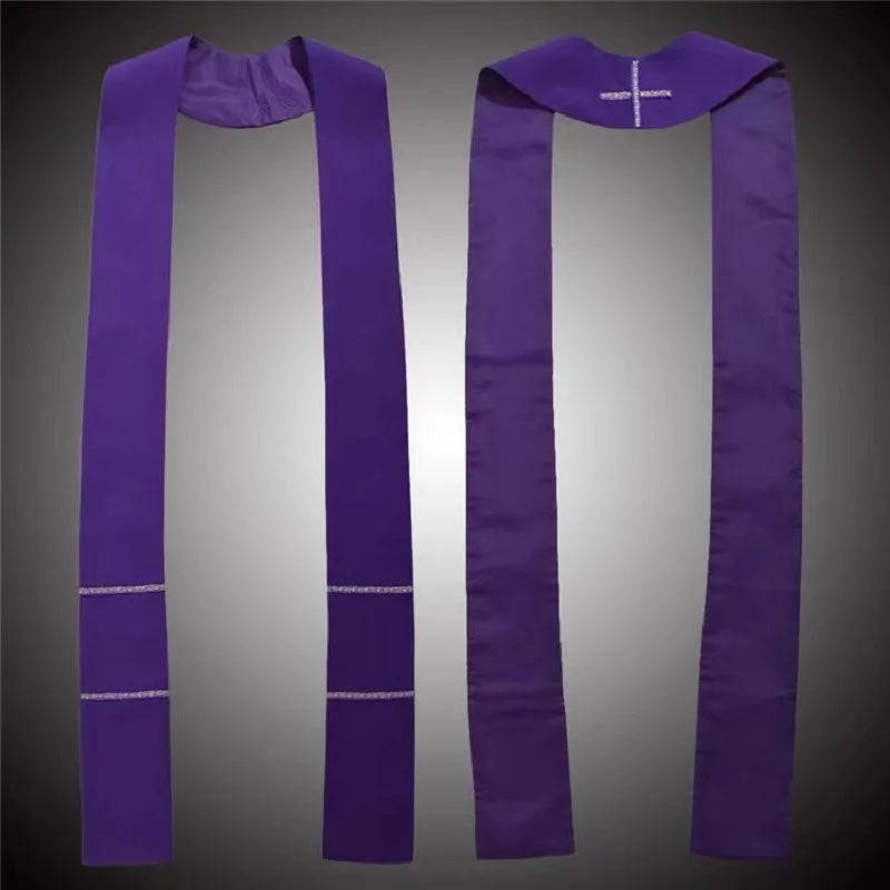 Priest Stole Orthodox Church Supplies Scarf Christian Pope Minister Pastor Clergy Costumes