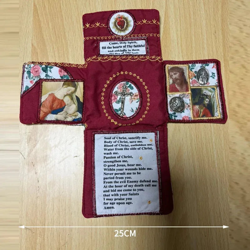 Handcrafted Pocket Devotional Set Travel Prayer Journal Kit with Inspirational Verses Christian Religious Gift for Women Men
