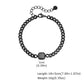 Vnox 5mm Width Adjustable Chain Bracelet for Men, Stainless Steel Acrylic Six-Sided Polished Jewelry Gifts for Husband Son‌ Him